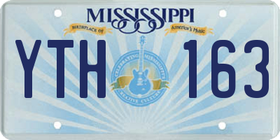 MS license plate YTH163