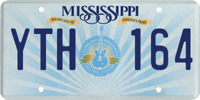 MS license plate YTH164