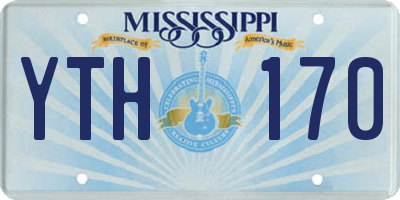 MS license plate YTH170