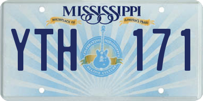 MS license plate YTH171