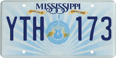 MS license plate YTH173