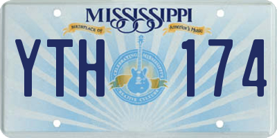 MS license plate YTH174