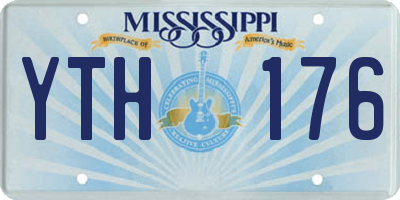 MS license plate YTH176