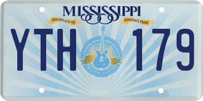 MS license plate YTH179