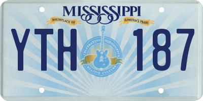 MS license plate YTH187