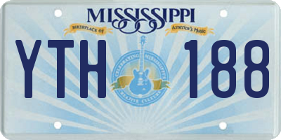 MS license plate YTH188