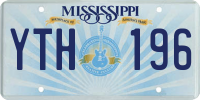 MS license plate YTH196