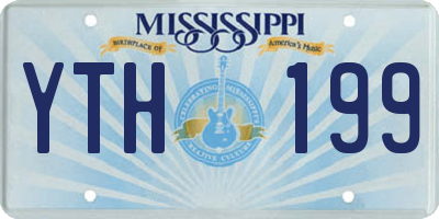 MS license plate YTH199