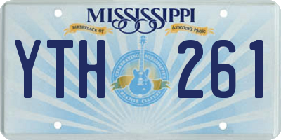 MS license plate YTH261