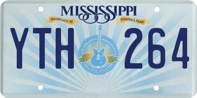 MS license plate YTH264