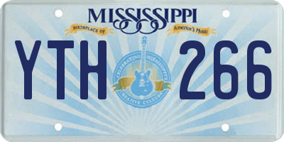 MS license plate YTH266