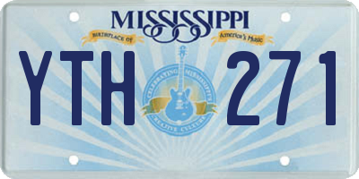MS license plate YTH271