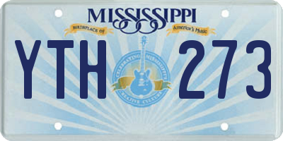 MS license plate YTH273