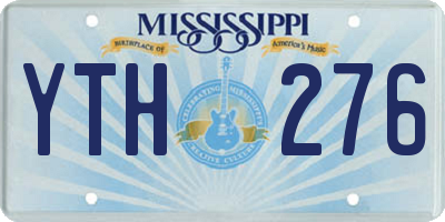 MS license plate YTH276