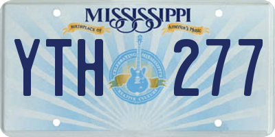 MS license plate YTH277