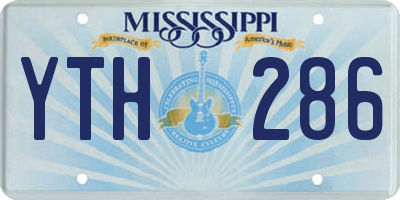 MS license plate YTH286