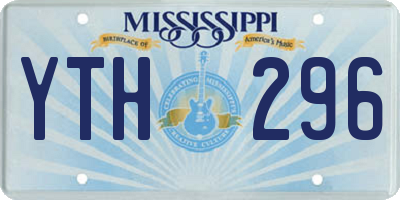 MS license plate YTH296