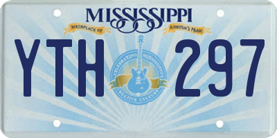MS license plate YTH297