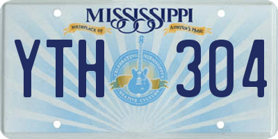 MS license plate YTH304