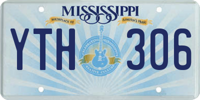 MS license plate YTH306