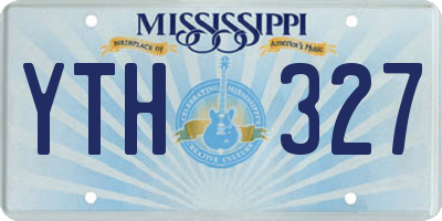 MS license plate YTH327