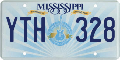 MS license plate YTH328