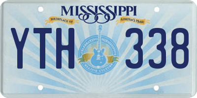 MS license plate YTH338