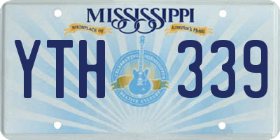 MS license plate YTH339
