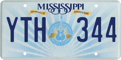 MS license plate YTH344