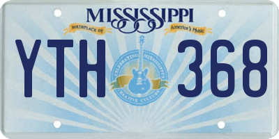 MS license plate YTH368