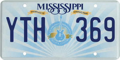 MS license plate YTH369