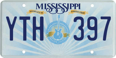 MS license plate YTH397