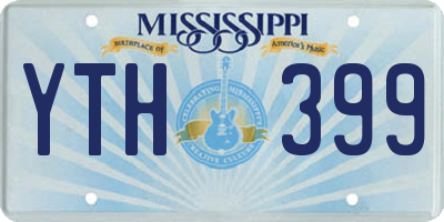 MS license plate YTH399