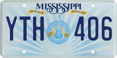 MS license plate YTH406