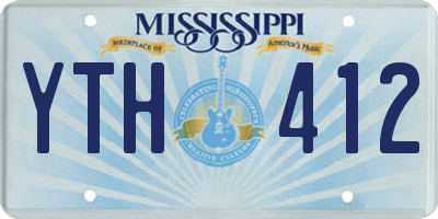 MS license plate YTH412