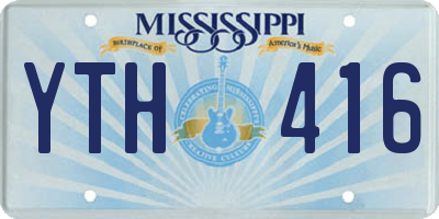 MS license plate YTH416
