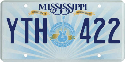 MS license plate YTH422