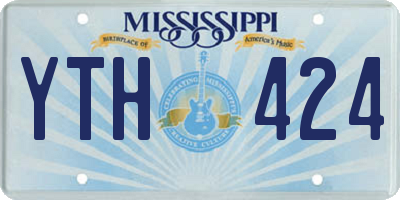 MS license plate YTH424