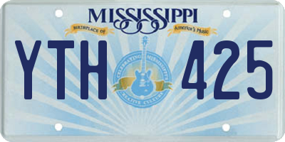 MS license plate YTH425