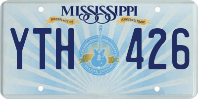 MS license plate YTH426
