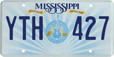 MS license plate YTH427