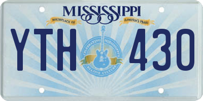 MS license plate YTH430