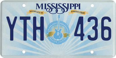 MS license plate YTH436