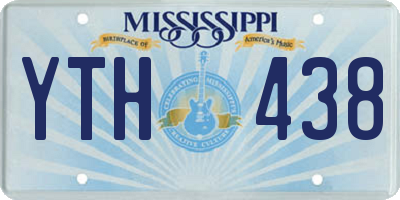 MS license plate YTH438