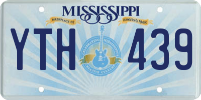 MS license plate YTH439