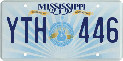 MS license plate YTH446