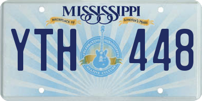 MS license plate YTH448