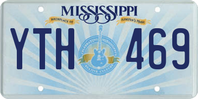MS license plate YTH469