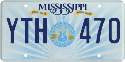 MS license plate YTH470