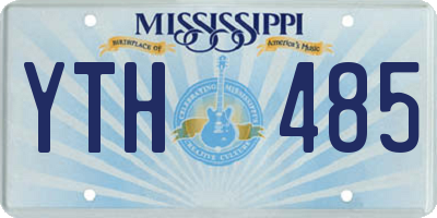 MS license plate YTH485